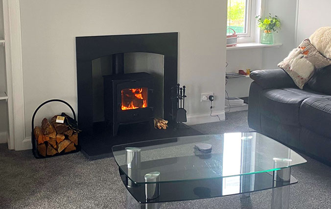 Enjoy a Woodburning Stove at our Self Catering Accommodation near Dunvegan