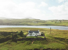Tigh Beag Na Mara self catering accommodation is located below Macleods tables offering stunning mountain and sea views