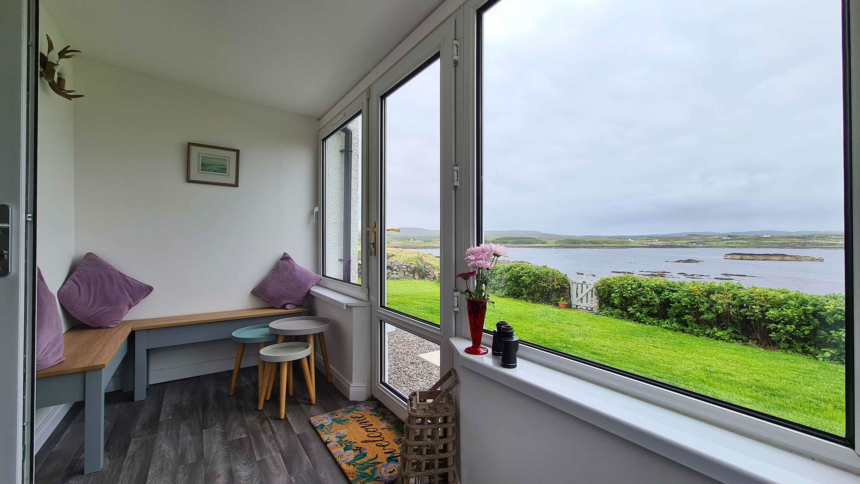 Enjoy Stunning Sea Views of the Isle of Skye at Tigh Beag Na Mara Self Catering Accommodation near Dunvegan